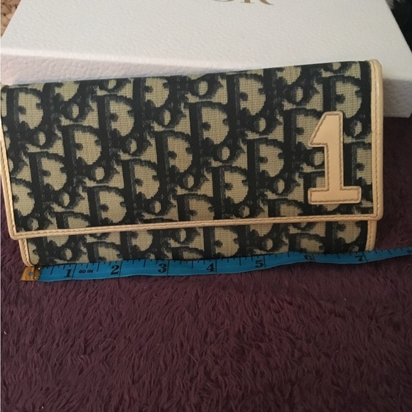 Authentic Christian Dior Trotter Continental PVC/Leather Wallet & Box - Picture 11 of 16